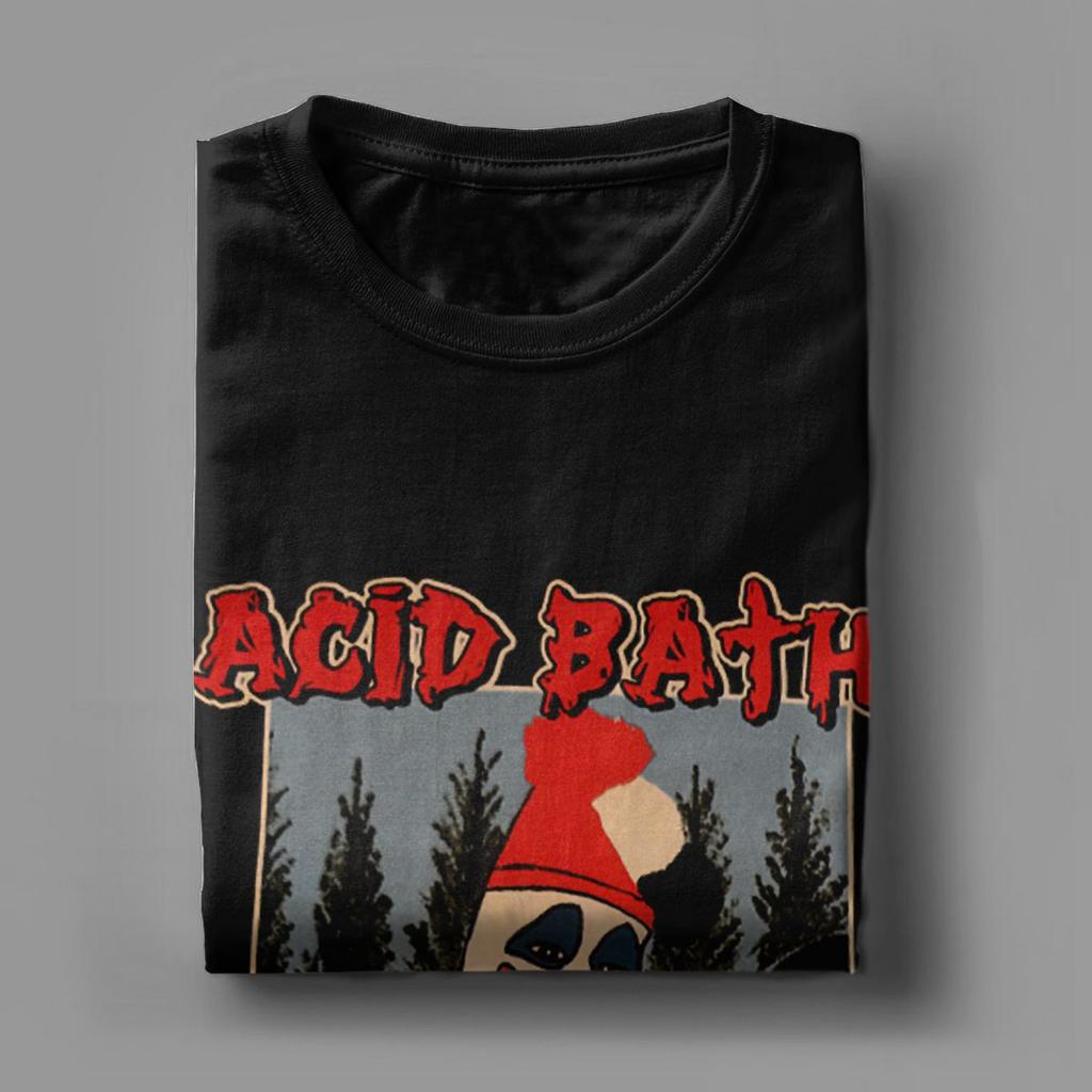 Мужские футболки Acid Bath, хлопковая одежда, новинка, футболка с коротким рукавом и круглым вырезом, летняя футболка