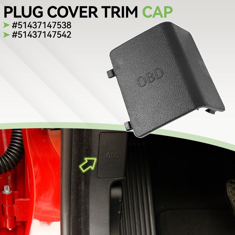 For BMW 3 Series E90 E91 E92 E93 2005-2012 OBD Port Diagnostic Plug Protective Cover - Black LHD Dash Panel Trim 51437147538