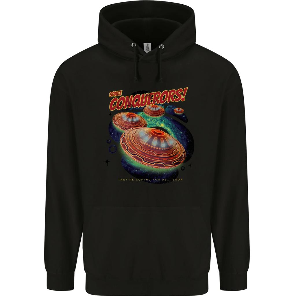 Space Conquerors Alien Flying Saucer UFO hoodie