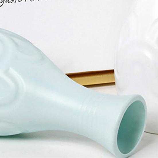 Элегантная небьющаяся невыцветающая ваза с имитацией керамической глазури для стола, комнатное растение, товары для дома