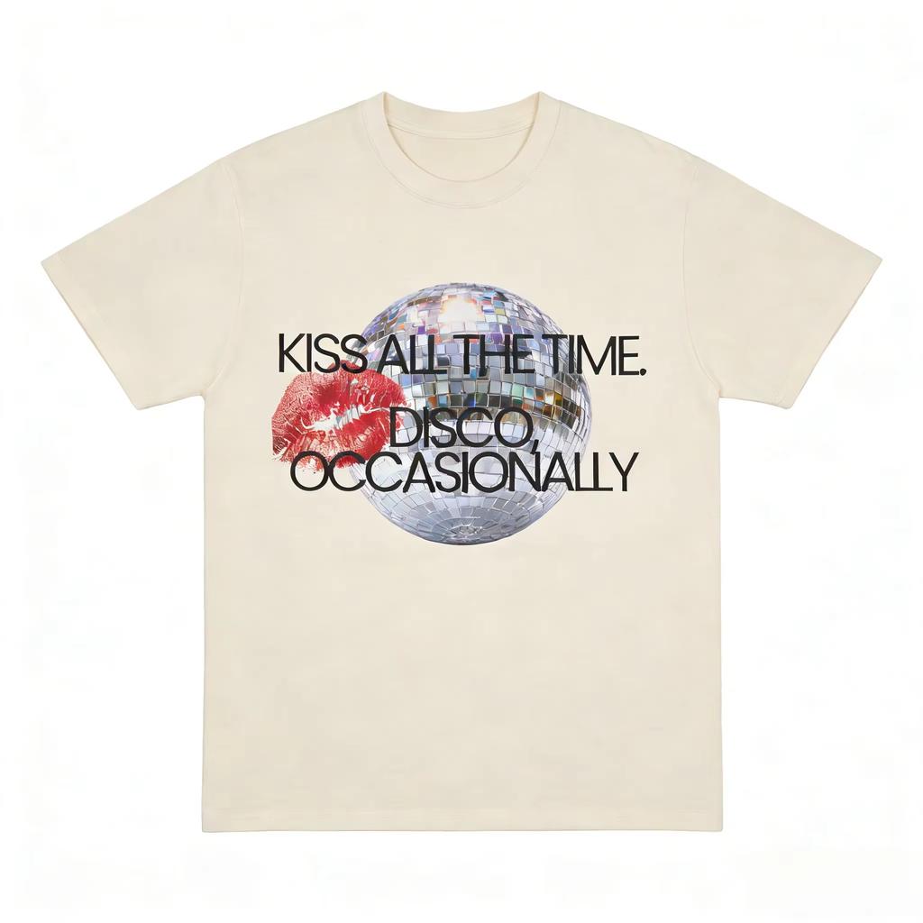 Harry Styles New Album Kiss All The Time Disco Occasionally 100cotton Unisex Shirt Summer ONeck Short Sleeve Tshirt Fan Gift