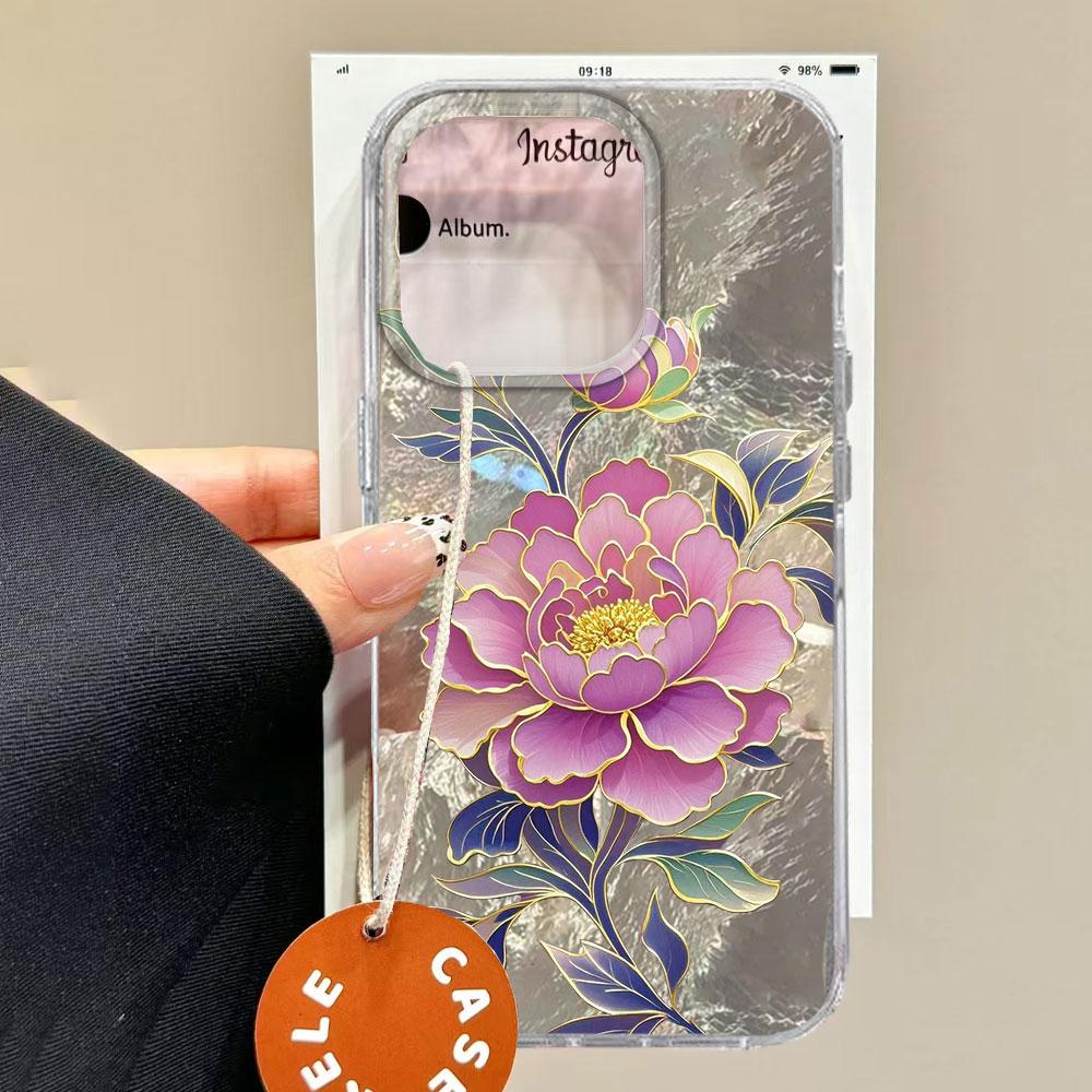 Роскошный Чехол для Телефона с Цветами Розового Лотоса и Розы для Xiaomi 14T 15T 13T 11 Lite Poco X3 X7 M5S X5 M6 X6 Pro C65 C61 Женский Любовный Чехол