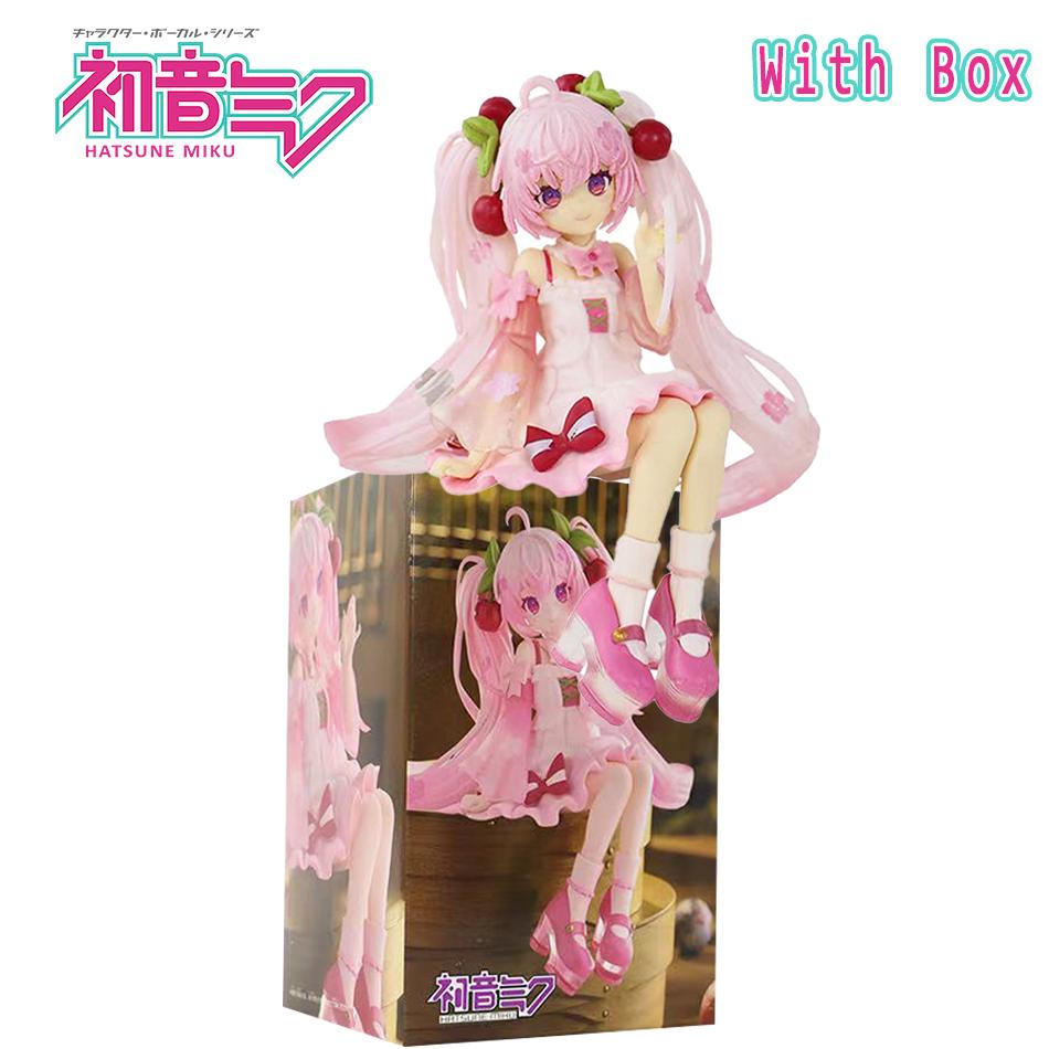 New Hatsune Miku Sakura Miku Anime Action Figures Model Collection Toy Hatsune Miku Cute Handmade PVC Model Kawaii Gift