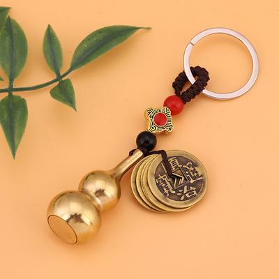 Подвеска-брелок из веревки ручной работы Lucky Feng Shui, подвесные винтажные аксессуары из тыквы