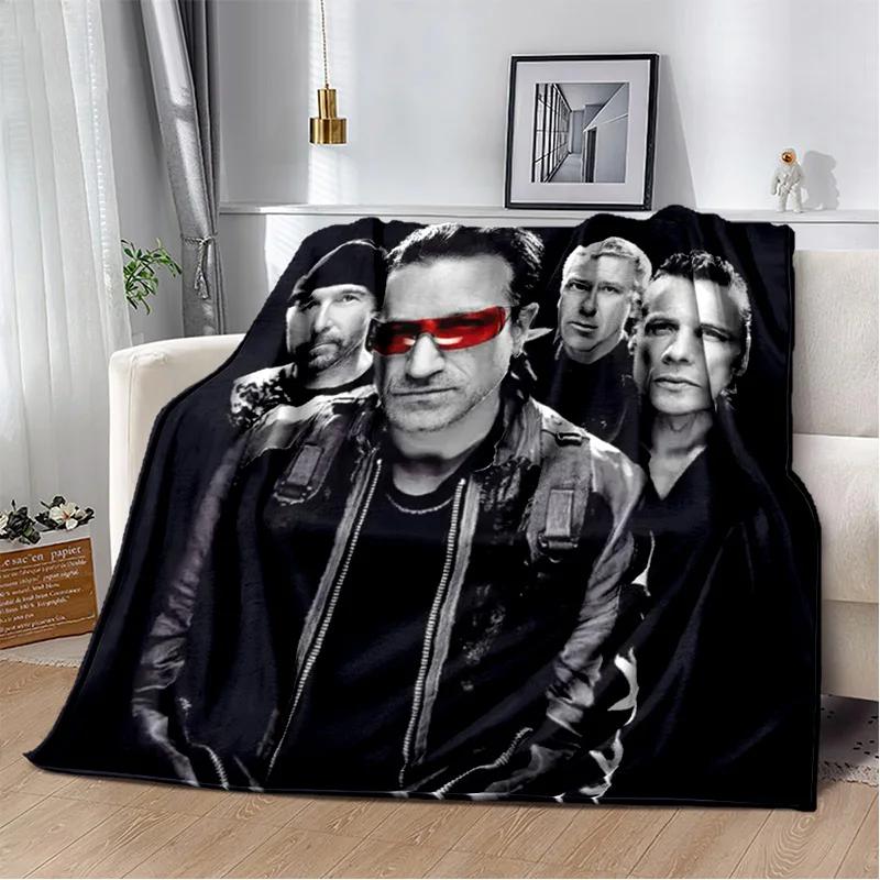 U2 Rock Bang Bono одеяло с 3D принтом, мягкое одеяло для дома, спальни, кровати, дивана, пикника, путешествий, офиса, отдыха, одеяло, детское одеяло