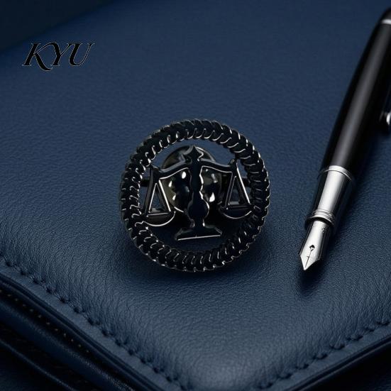 Attorney Suit Accessory Justice Scale Lapel Pin for Lawyer, Vintage Balance Alloy Lawyer Badge Brooch, Formal Outfits Accessories Offices and