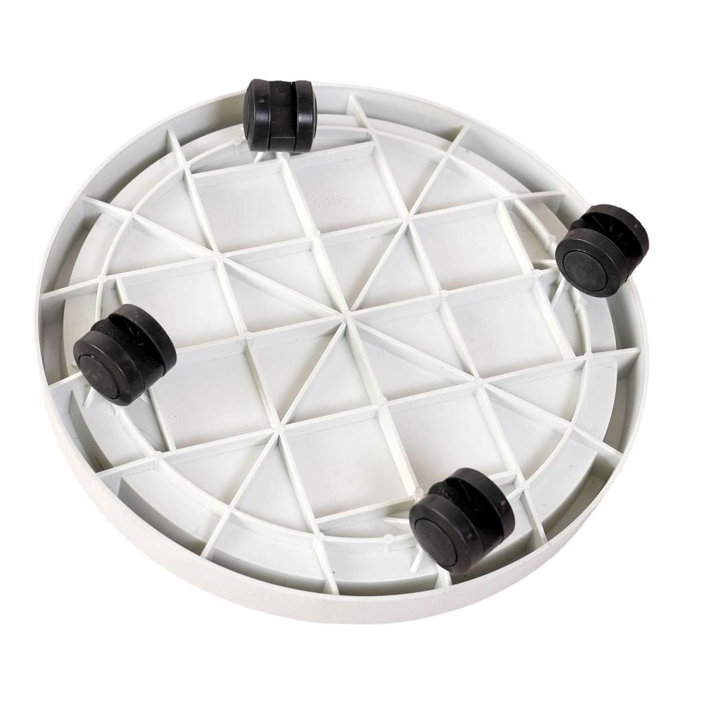 Flower Pot Tray with Universal Wheels, Thickened Resin Base, and Movable Casters
