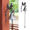 Vintage Dinner Bell Wall Mounted Bell with Birds Indoor Outdoor Wall Bell