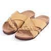 Fashion Crestar Women Fashion Clogs Sandals with Arch Support New Comfortable Cork Footbed Mules Slippers Summer Lady House Suede Slides