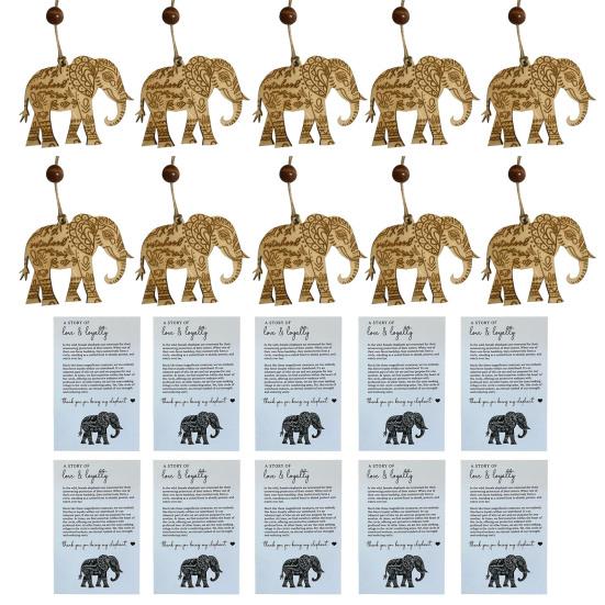 Подвеска в виде деревянного слона Yousheng, коллекционное украшение в виде слона дружбы, подвесное украшение ручной работы в виде сестринства, подарок для лучших сестер, подруг