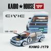 Kaido House + MINIGT Honda Civic EF Kaido Roulette V1 Сплав Модель Машины 179