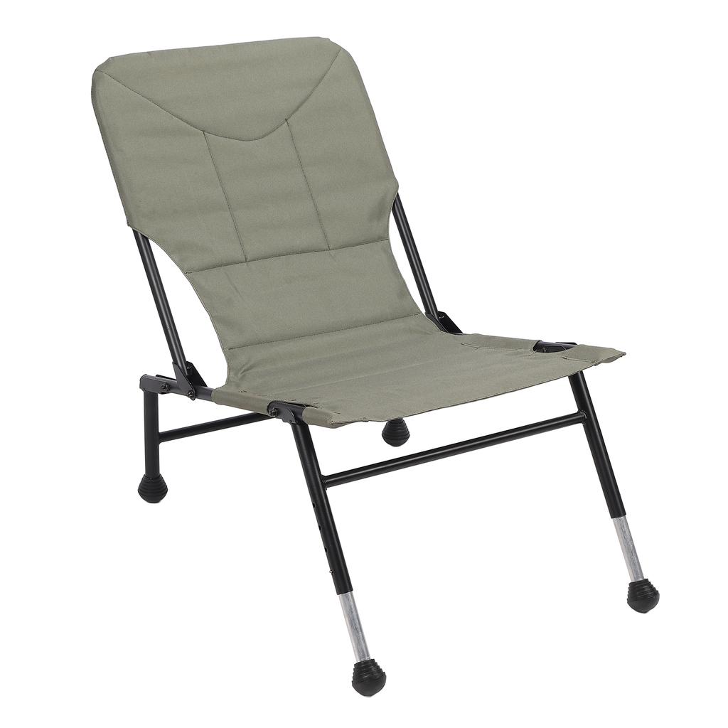 Кемпинговый стул Утолщенная ткань Оксфорд Портативный складной стул с подушкой Регулируемые ножки Противоскользящий A