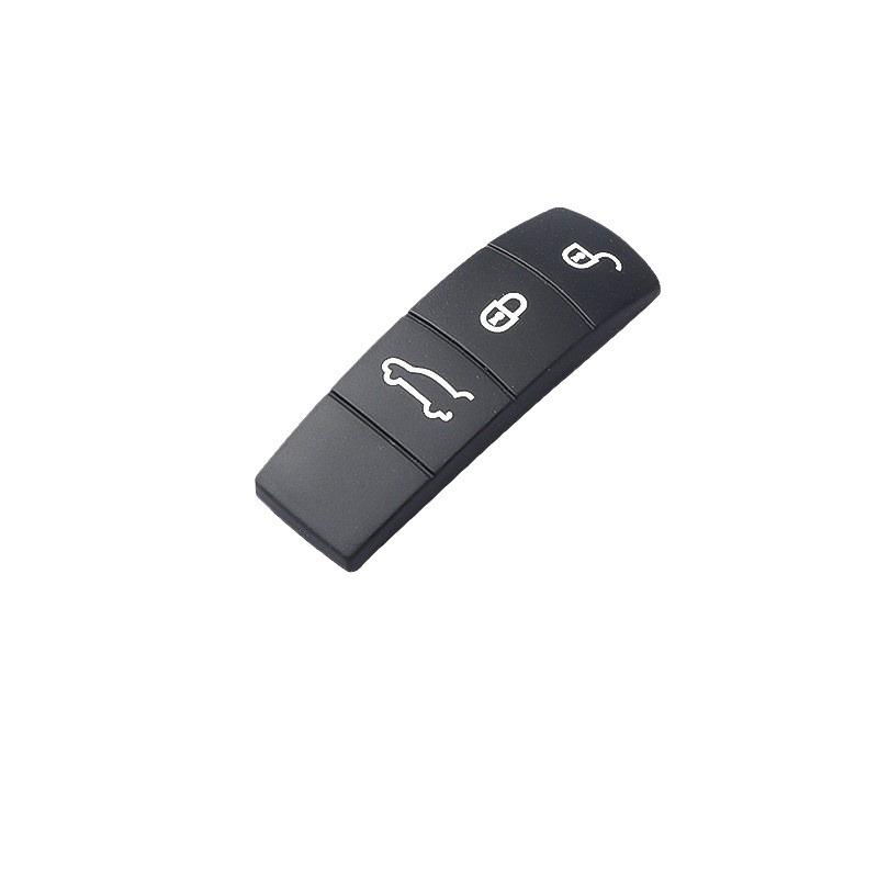 AABKQ1 For Porsche Cayenne Macan Panamera 911 718 Key Repair Kit Metal Frame Button Cover Tail Hanging Keychain Replacement Parts Set
