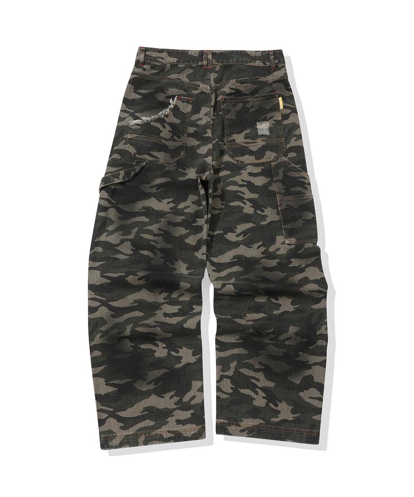 MAINBOOTH Destroyed Camo Pants(Camo)