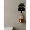 Decorative Metal Wall Hook with Joy Lettering, Entryway Organizer for Keys, Cups, Hats, Umbrellas, Cute Home Decor for Living Room, Bedroom