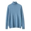 Men's Cashmere Roll Neck Sweater: Business Casual, Solid Color, Long Sleeve Knitwear for Autumn and Winter.