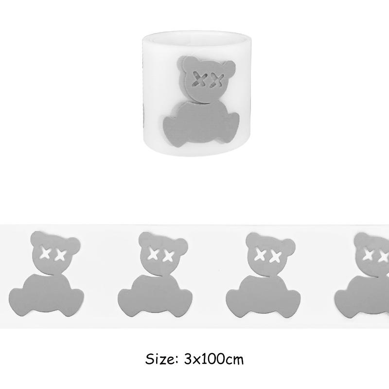 100x3cm Reflective Animals Iron-On Transfers Beast Fish Rabbit Wolf High Visibility Iron On Patch DIY Fashion New Heat Transfer Garment Accessory