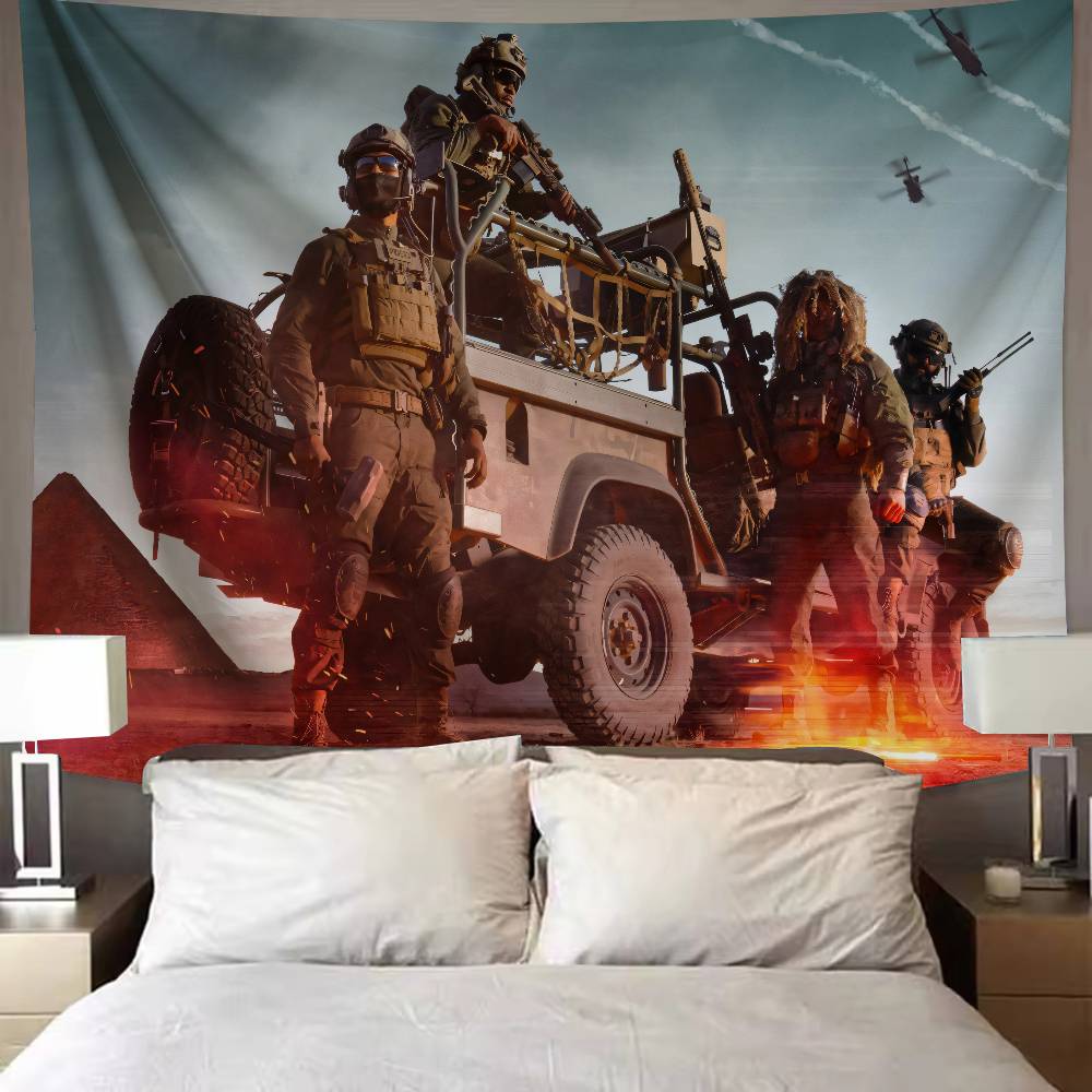 New FPS Gaming Battlefield 6 Cool Tapestry Background Hanging Cloth Bedroom Tapestry Room Decor Aesthetic Tapestry Wall Hanging