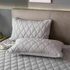 1pc Solid Color Quilted Sandwich Pillow Core Protector Cover, Not Include Pillow Core,Removable Washable Pillowcase