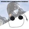 Quality Full Coverage Motorcycle Helmet Earphones Featuring Double Speakers And 3.5mm Connectors HiFi Stereo Sound