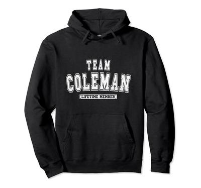 Худи с фамилией семьи, пожизненный член команды Coleman