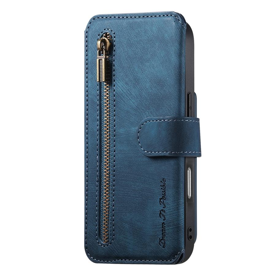 Кожаный держатель для карт из ПУ, кошелек на молнии с RFID-блокировкой для iPhone и Samsung