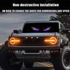 Светодиодная сигнальная лампа Devil Eyes для лобового стекла автомобиля, USB-разъем, 11 режимов, предупреждающая лампа, декоративное освещение для автомобильных аксессуаров