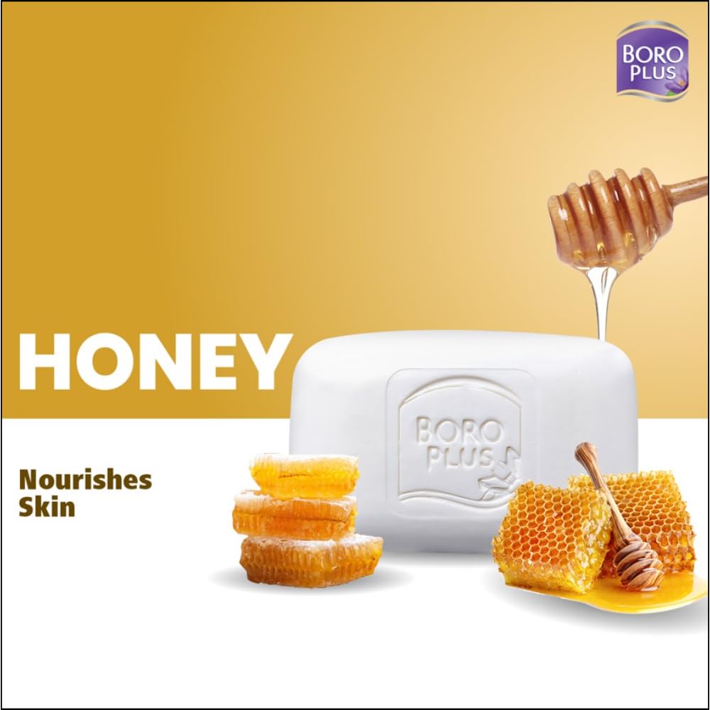 Boroplus Antiseptic Moisturising Bathing Soap With Neem Eucalyptus Honey 125G X 6 For Soft Smooth Skin
