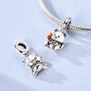 925 Silver Beads Bear Guinea Pig Owl Bee Sheep Dangle Fit Original Bracelet Making For Woman Jewelry DIY Gift