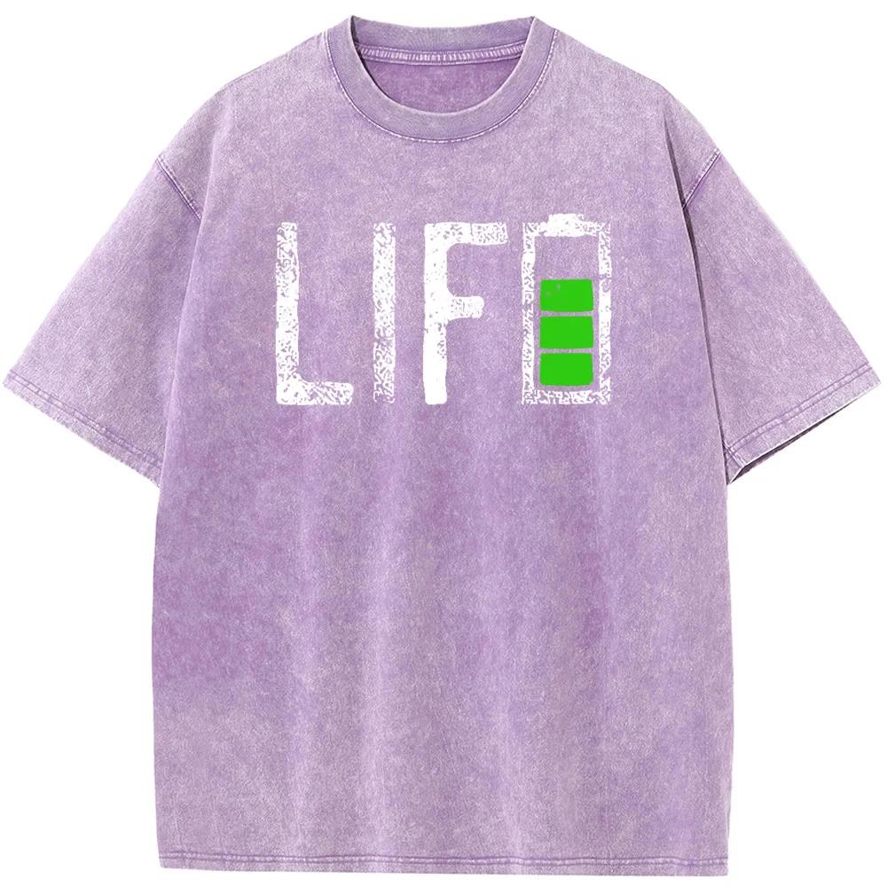 Мужские повседневные хлопковые футболки с коротким рукавом, надпись Battery Life, мужская футболка, мужская женская повседневная модная футболка оверсайз