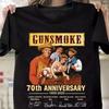 НОВАЯ рубашка Gunsmoke 70-й юбилей 1955-2025 Подписи Унисекс Рубашка Унисекс Футболка