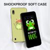 Black Tpu Case For Samsung Galaxy S6 S7 S8 S9 Plus Back Cover Kawaii Frog Mushroom
