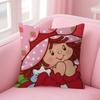 Cute Role Strawberry ShortcakeCartoon   Cushion Cover Pillow Cover Decor Pillowcase Printed Cushion Case for Couch