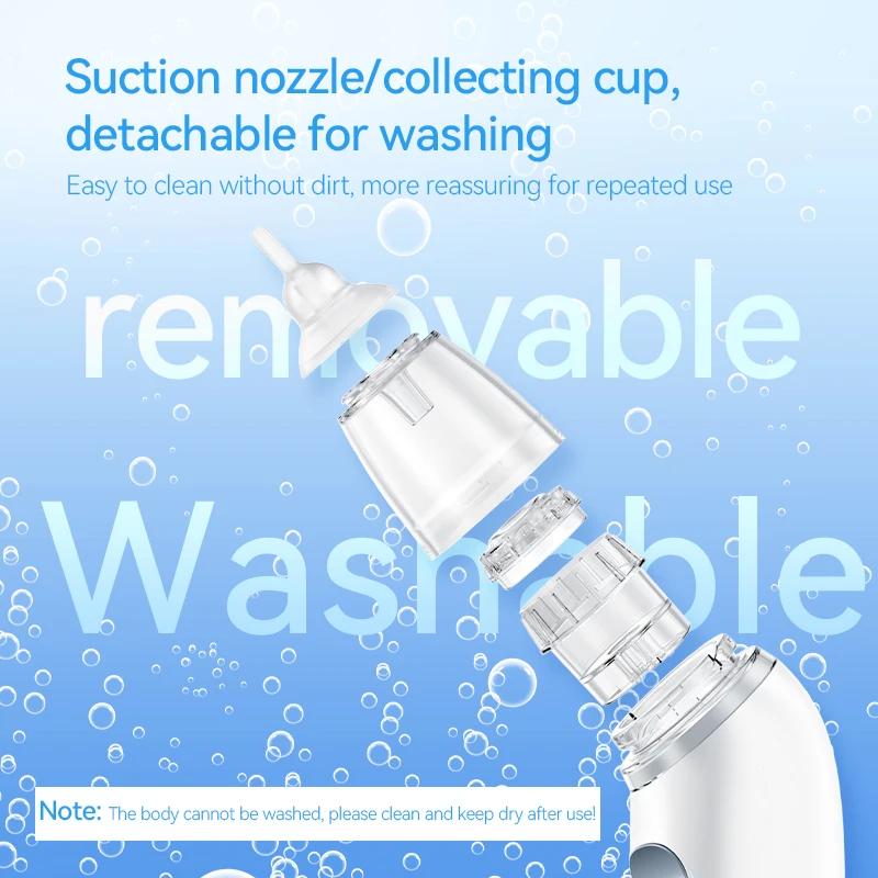 Электрический назальный аспиратор для детей и младенцев Чистка соплей и заложенности носа Носовой аспиратор Товары для ухода за ребенком