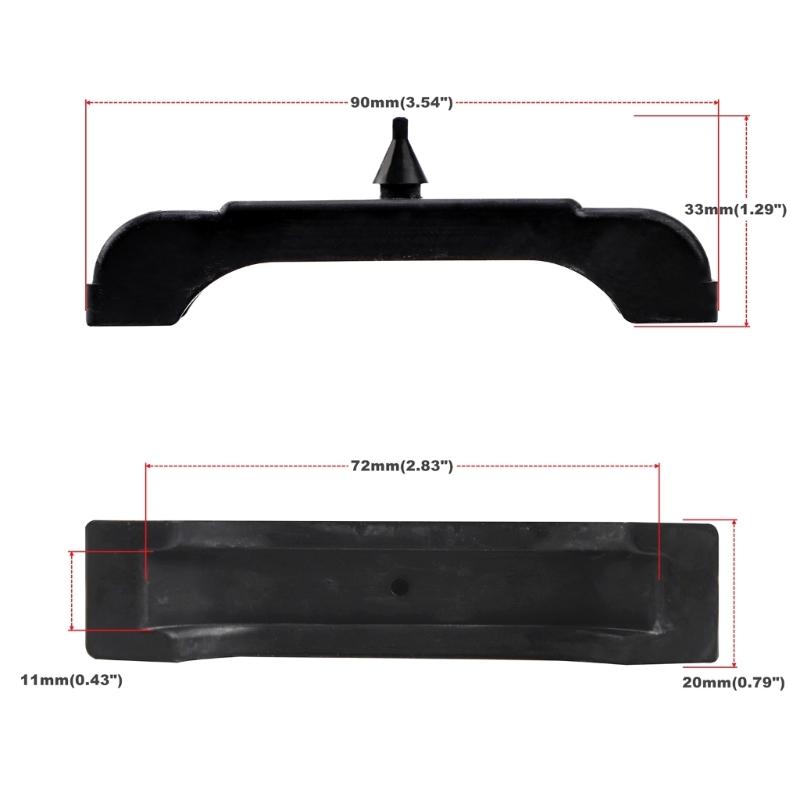 Подушка крепления радиатора Черная резина 3-рядный радиатор для 1968-1981