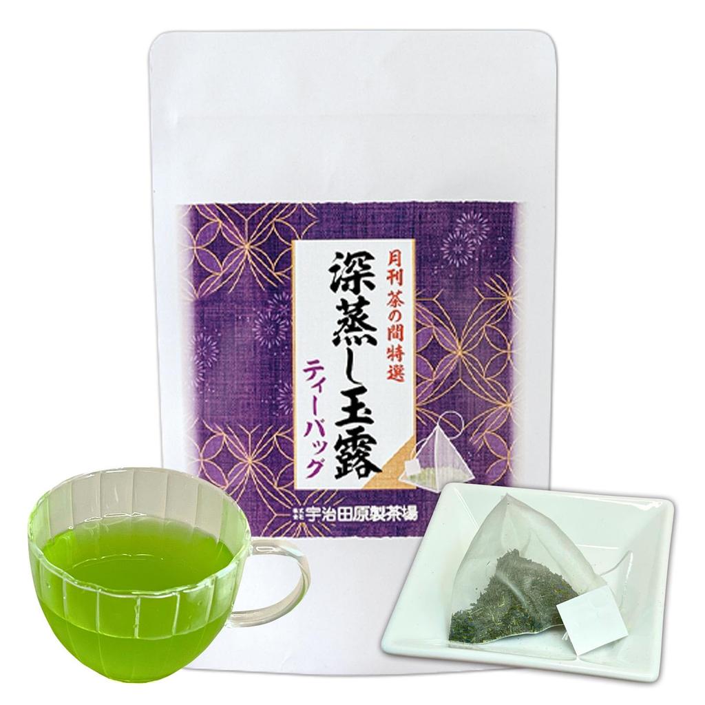 Kyoto Ujitawara Tea Factory Deep Steamed Gyokuro Tea Bags Green Tea Japanese Tea Gyokuro Tea Bags 37042 (3g Each) (20 Bags)