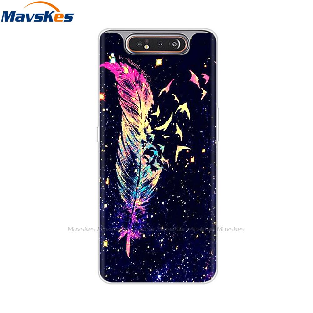 6.7'' Для Samsung Galaxy A80 Чехол Силиконовый Мягкий ТПУ Задняя Крышка Для Samsung Galaxy A90 A 80 Чехол для Телефона мягкий бампер A80 2019 Чехол