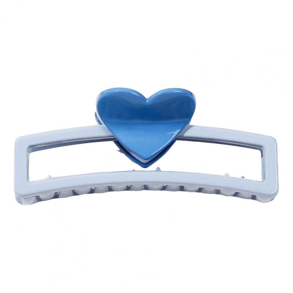 Заколка для волос в форме прямоугольника, пластиковая заколка в форме сердца, на затылке, на каждый день, на вечеринку, аксессуары для волос