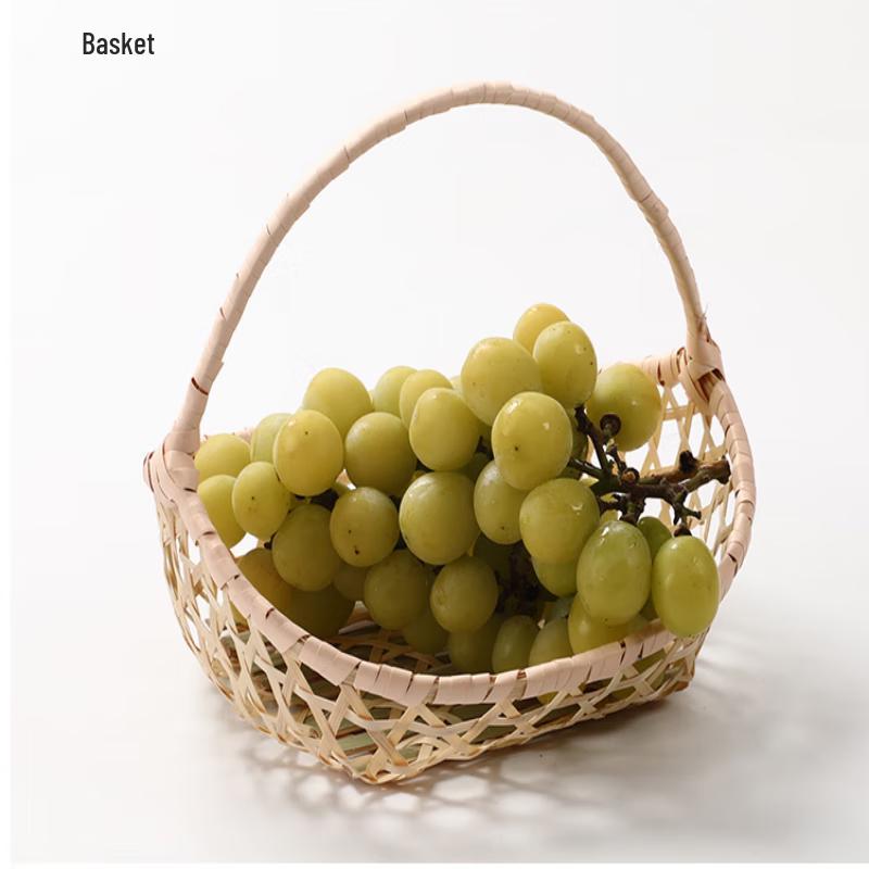 Плетеная корзина для сбора ягод и грибов из бамбука, ручная работа