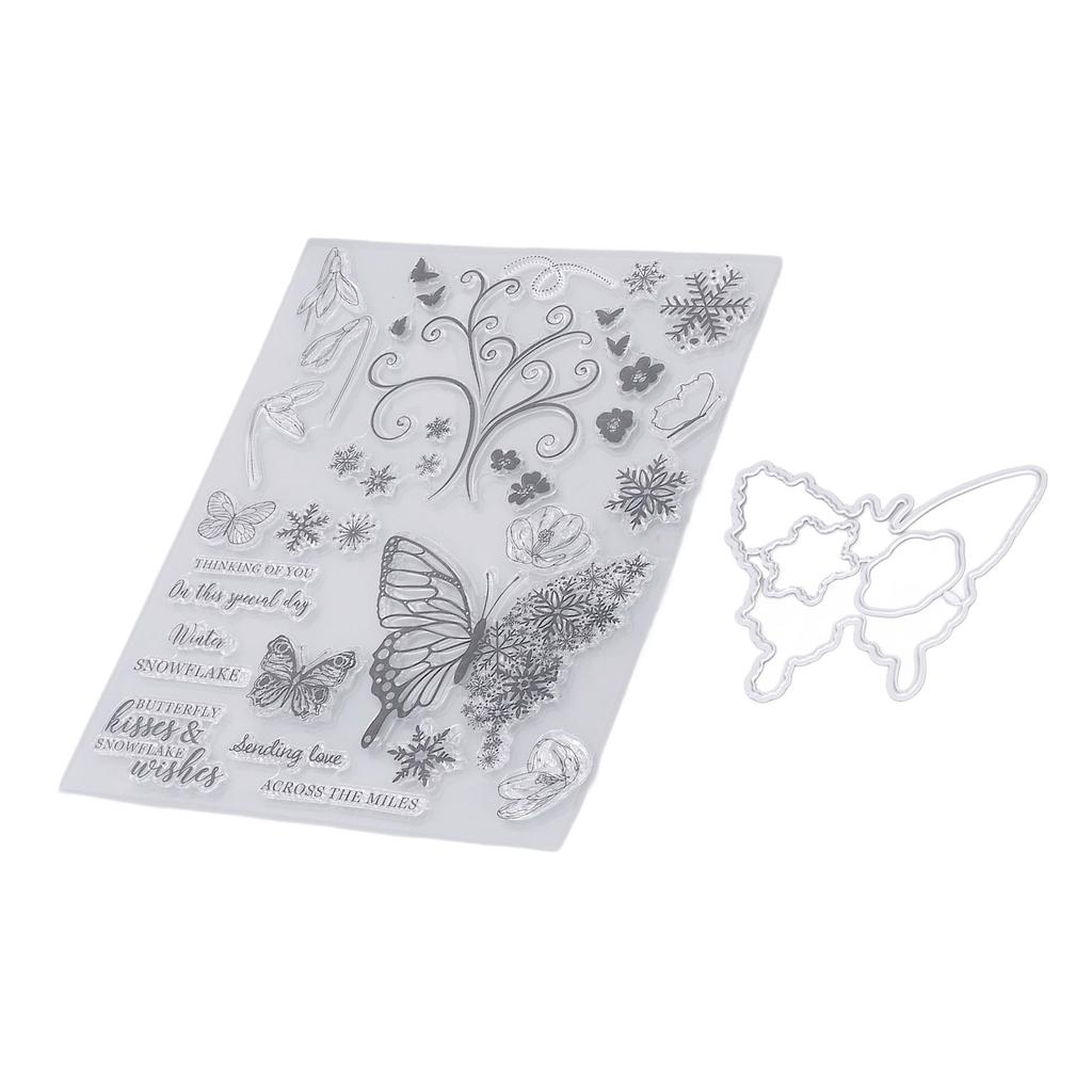 Прозрачные штампы Комбинация Прозрачный оттиск Переработка Изготовление карточек Декоративные штампы для конвертов