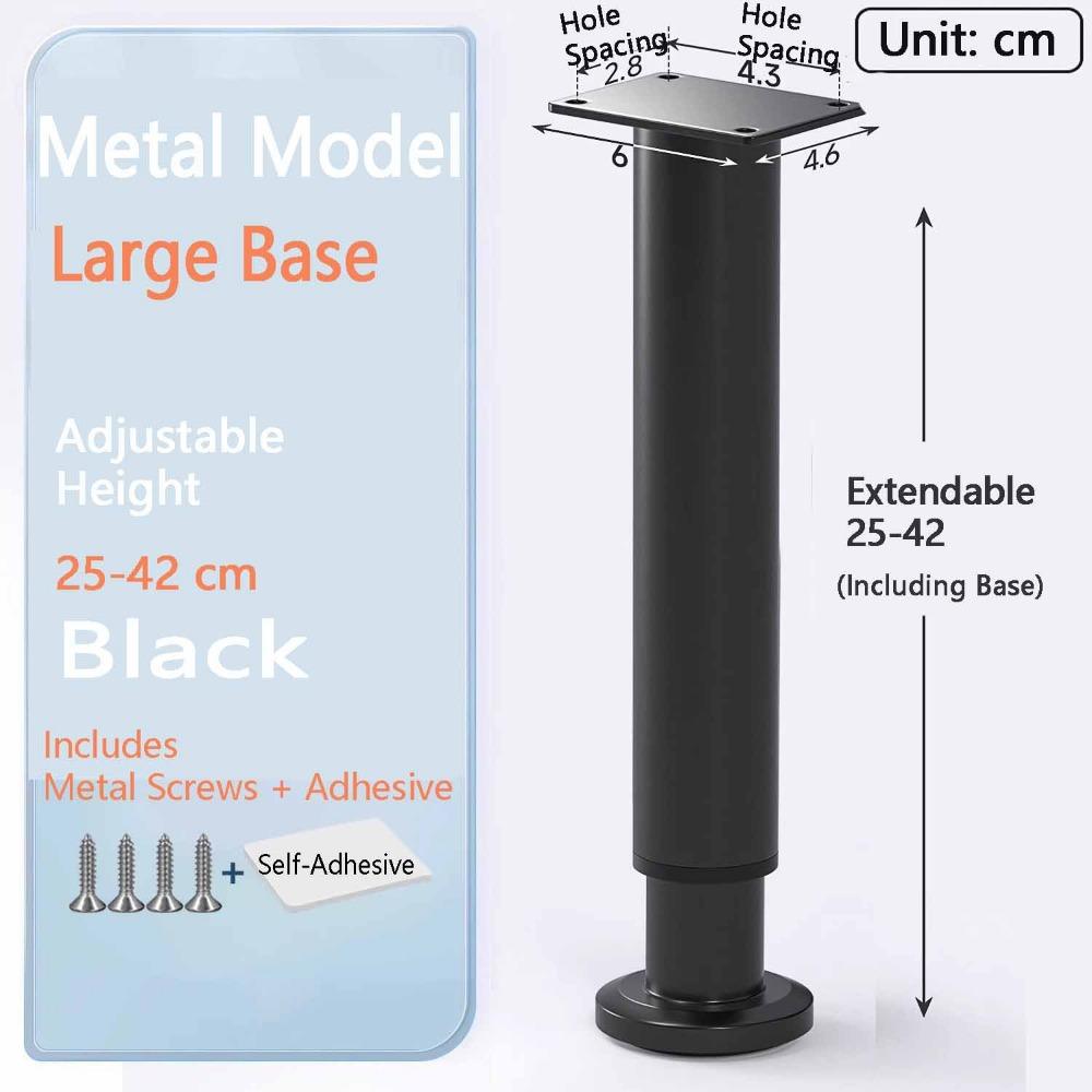 Adjustable Height Furniture Support Legs Heavy-Duty Bed Beam Support Leg Bed Bottom