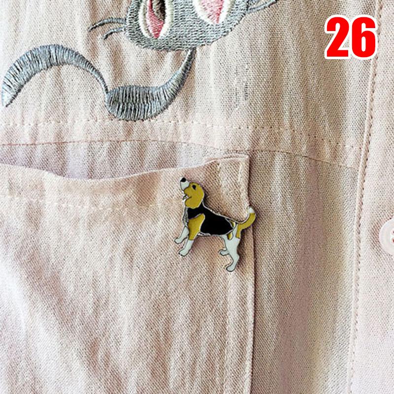 1PC Cartoon Pendant Dog Jewelry Dogs Brooches Pins Dachshunds Corgi Badge Decorated Cute Brooches