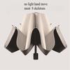 Windproof Folding Umbrella with LED Light Lively Life Inverted Umbrella with Teflon Coating and Reflective Stripe 10 Reinforced Ribs