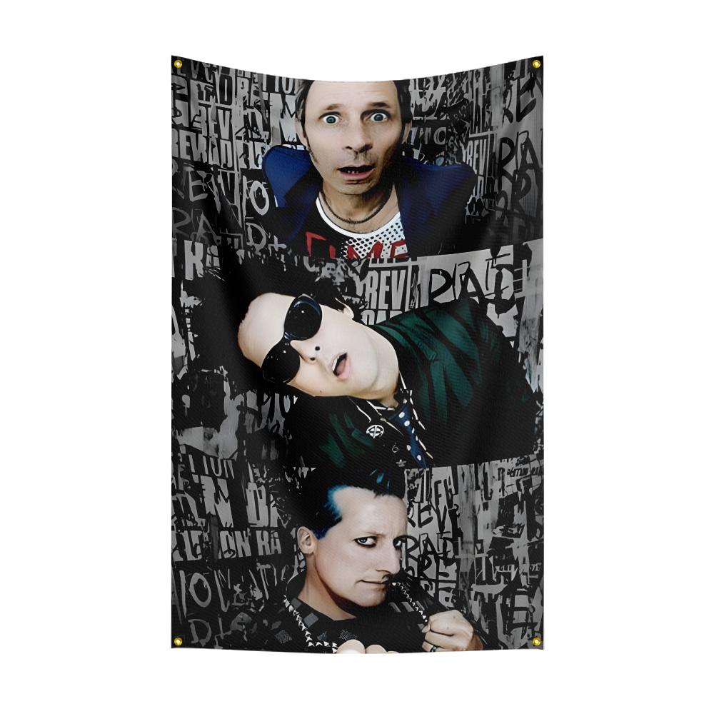 Ggreen Day Flag Rock Music Band Banner   Hd Printing Tapestry Exhibition Music Band Fans Garage Decor