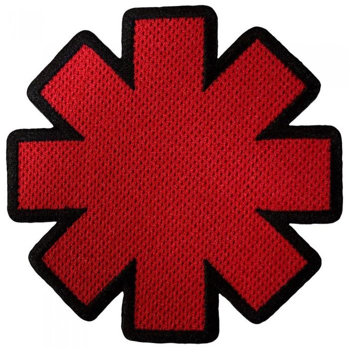 Red Hot Chilli Peppers Cut Out Woven Asterisk Iron On Patch