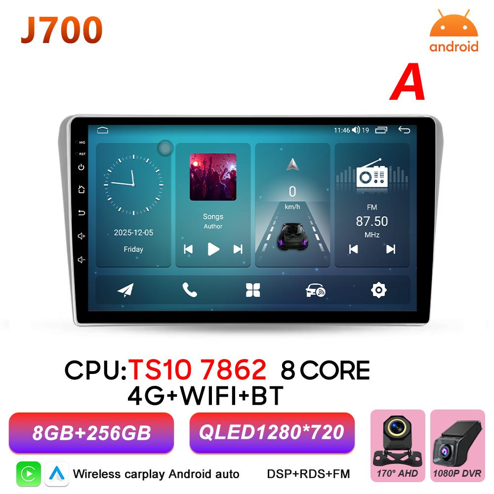 Android 16 Car Radio For Toyota Avensis T25 T250 2003 - 2009 Multimedia Player Autoradio BT Carplay Auto GPS Stereo DSP Screen