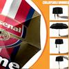Custom Name Personalized football team F.C Print Umbrella, Auto Open Close, 8‑Rib Sturdy Frame, Commute Camping Hiking Use, Birthday Gift