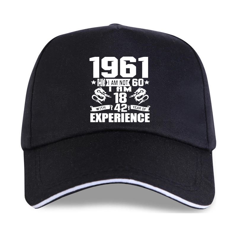 Новая кепка, забавная, сделанная в 1961 году, подарок на 60-летие, принт, шутка, 60 лет, повседневная бейсболка для мужа, хлопок, унисекс