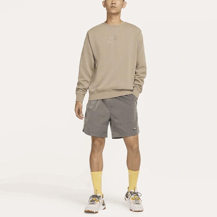 Nike Nsw French Terry Logo Printing Round Neck Pullover Long Sleeves 'Moon Lime' Men's DD4665-087