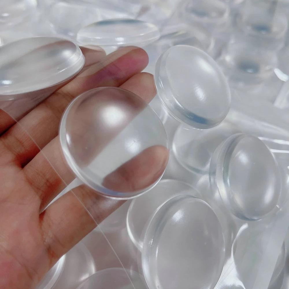 1 Sheet Clear Soft Silicone Door Stopper Bumper Mute Stickers Wall Protection Muffler Pad Door Stopper Furniture Anti-crash Pad